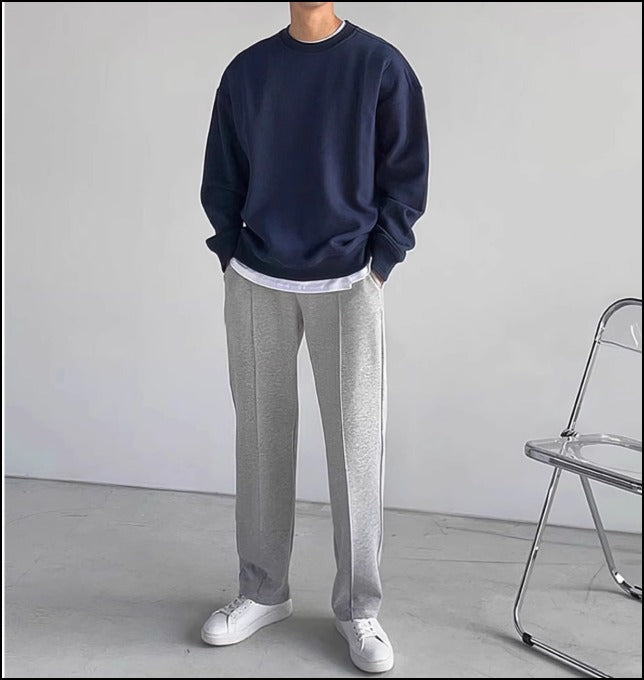 お洒落 お出かけ メンズ ストレート カジュアル スエットパンツ