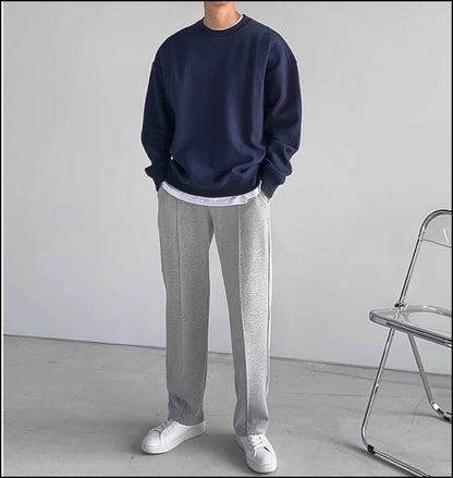 お洒落 お出かけ メンズ ストレート カジュアル スエットパンツ