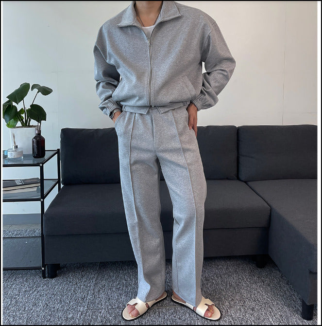 スエットパンツ ストレートシルエット きれいめ 大人 お出かけ