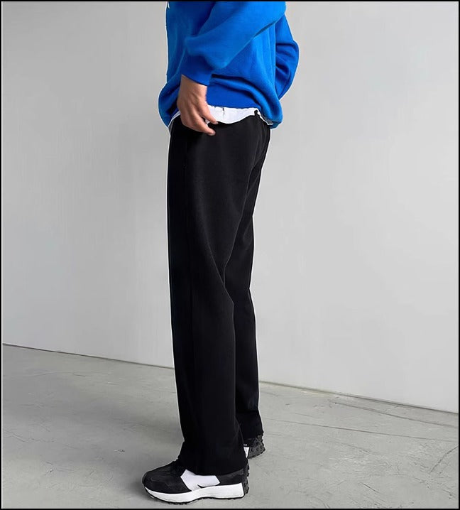 お洒落 お出かけ メンズ ストレート カジュアル スエットパンツ