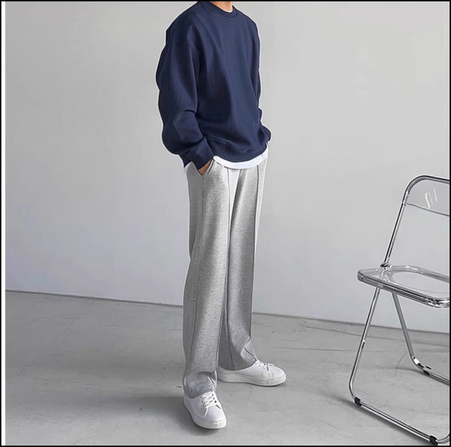 お洒落 お出かけ メンズ ストレート カジュアル スエットパンツ