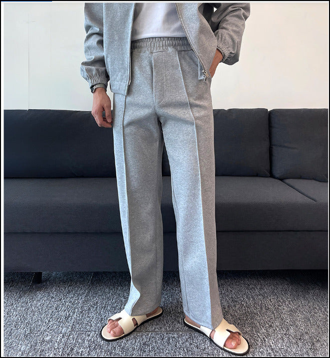 スエットパンツ ストレートシルエット きれいめ 大人 お出かけ