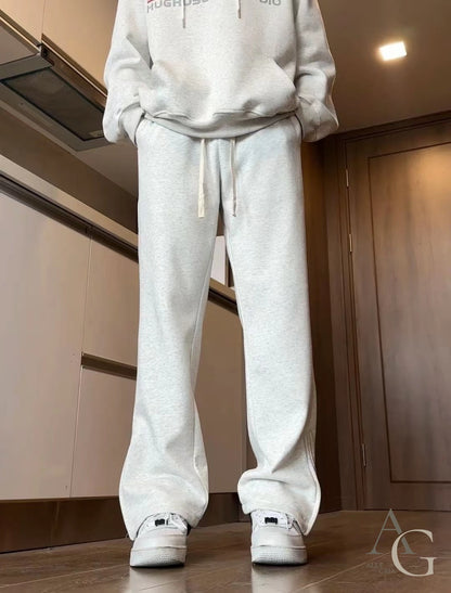 メンズ フレア パンツ スウェット 裾ファスナー