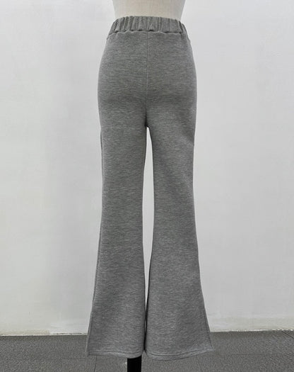 バルーンスリーブ スウェット スリム フレア パンツ SET◆　起毛