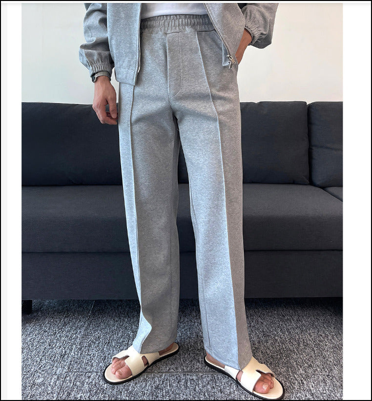 スエットパンツ ストレートシルエット きれいめ 大人 お出かけ